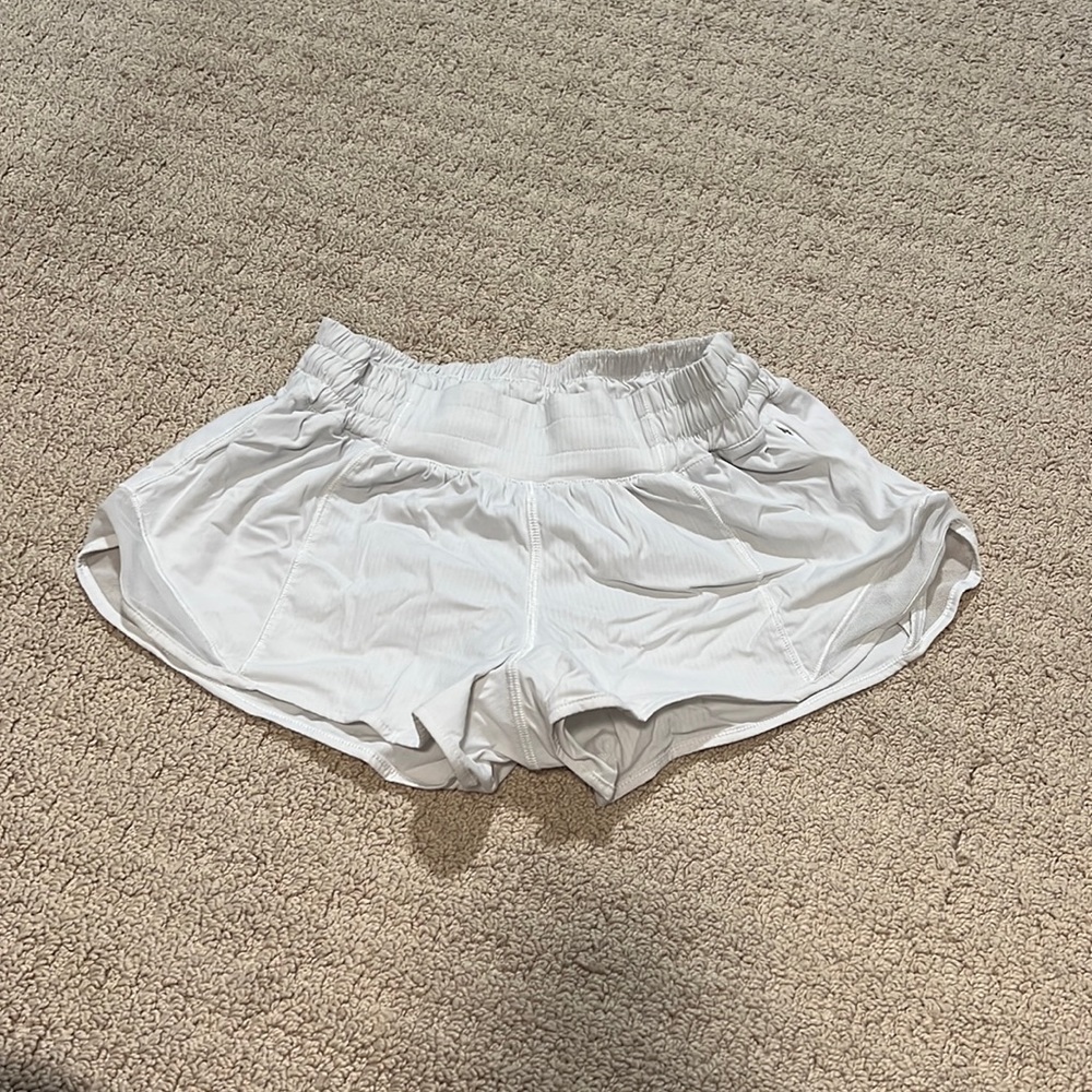 White lulu shorts